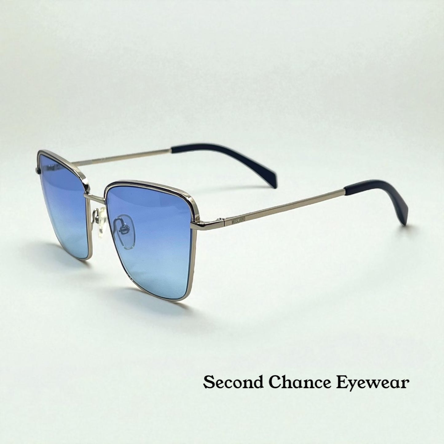 Moschino MOS543 PJP Sunglasses w/New Blue Gradient Custom Tinted Lenses-Full Kit-New/Unworn
