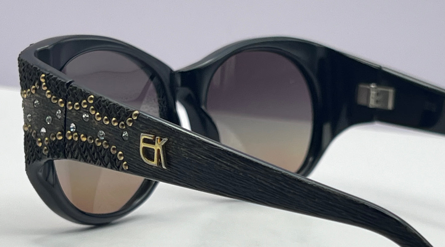 Vintage Emmanuelle Kahnh SUNGLASSES WITH BRAND NEW CUSTOM-GRADIENT Berko’s Designs Lenses