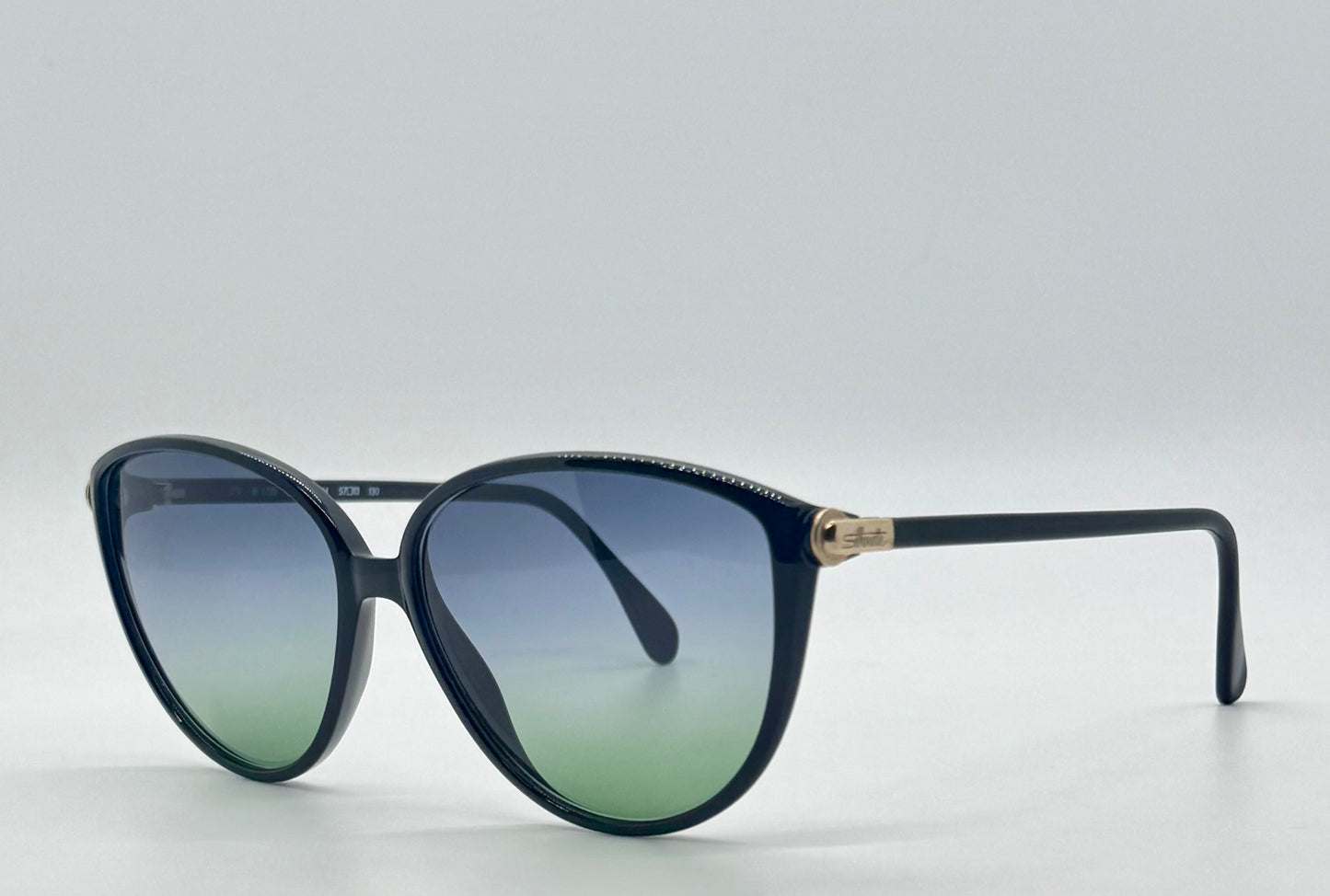 Silhouette M 1709 C 5504 Vintage Sunglasses w/New Blue-to-Green Custom Gradient Lenses