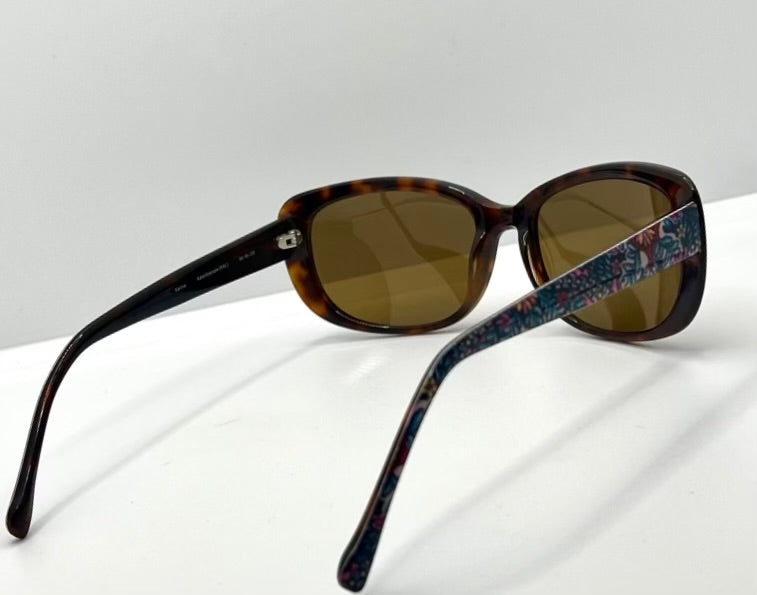 Deadstock Vera Bradley Karina Kaleidoscope KAL Tortoise Sunglasses – Custom Polarized Lenses – 54-16-135