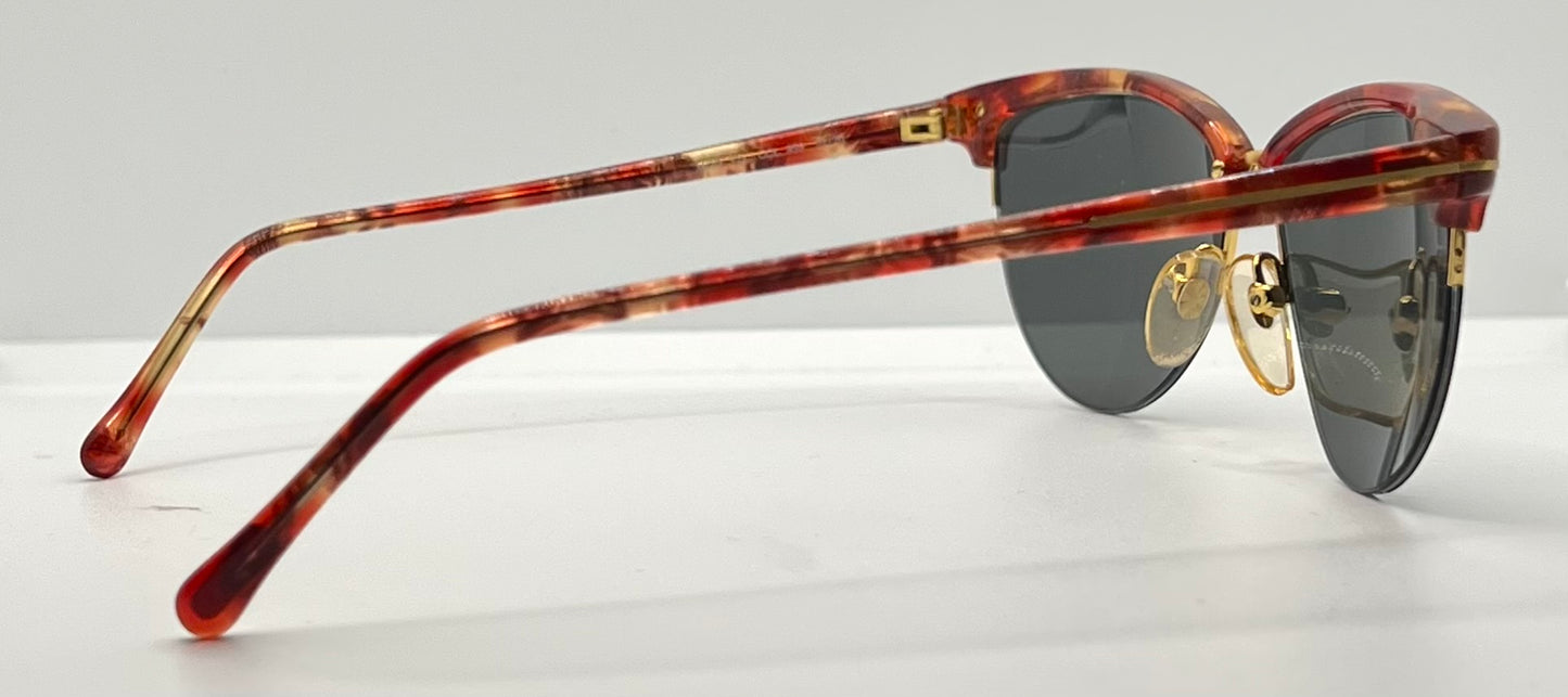 Versace 312/S Red Tortoise Vintage Sunglasses w/New Custom Lenses-52mm-Italy-Unworn