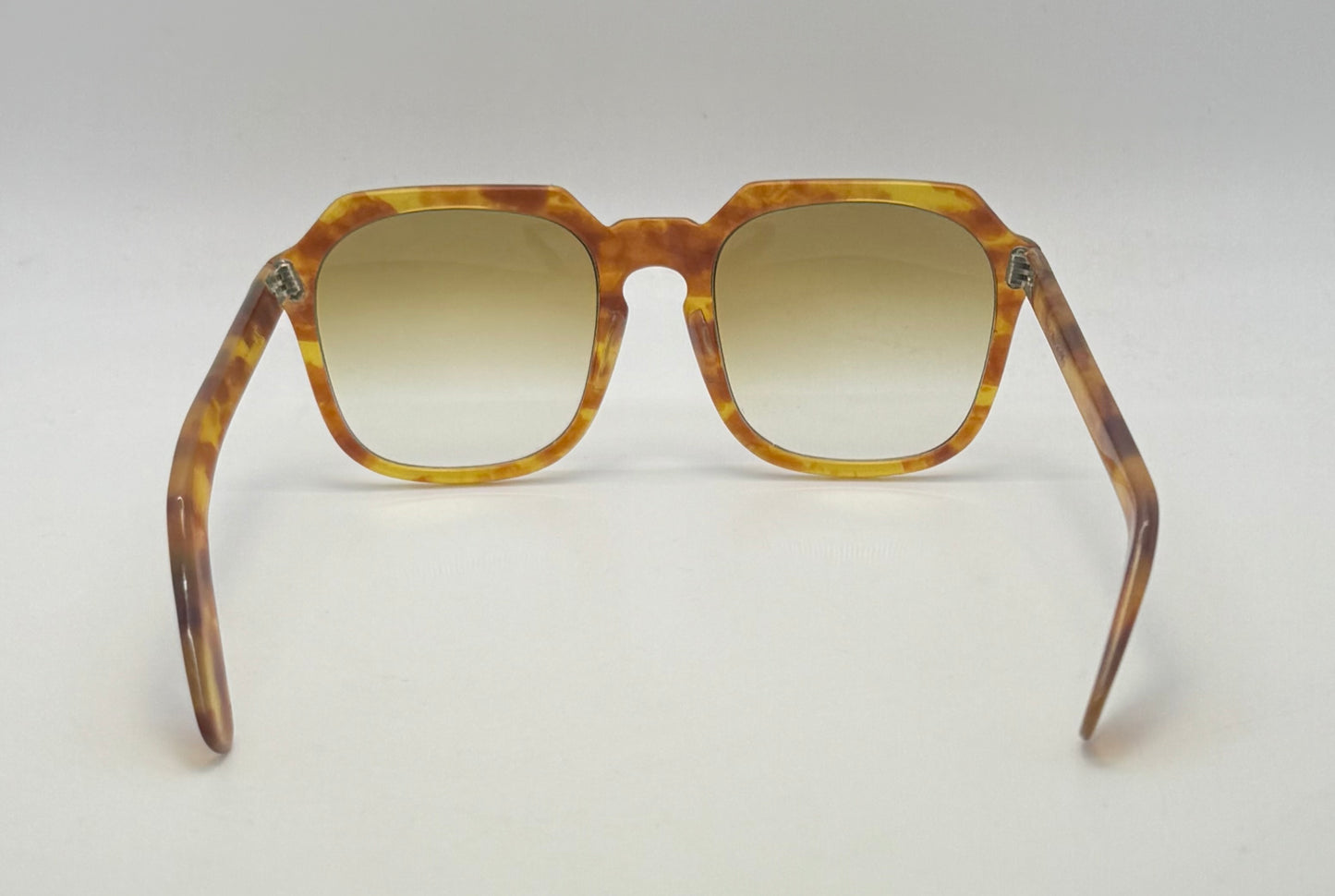 Jean Lafont YAN Vintage Sunglasses Amber Tortoise w/ Original Glass Lenses