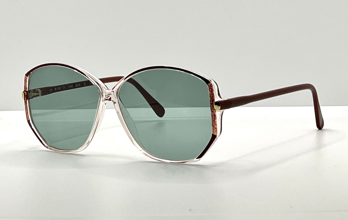 Silhouette SPX M1793 Vintage Sunglasses w/New, Custom Aquamarine Lenses-Deadstock-Austria