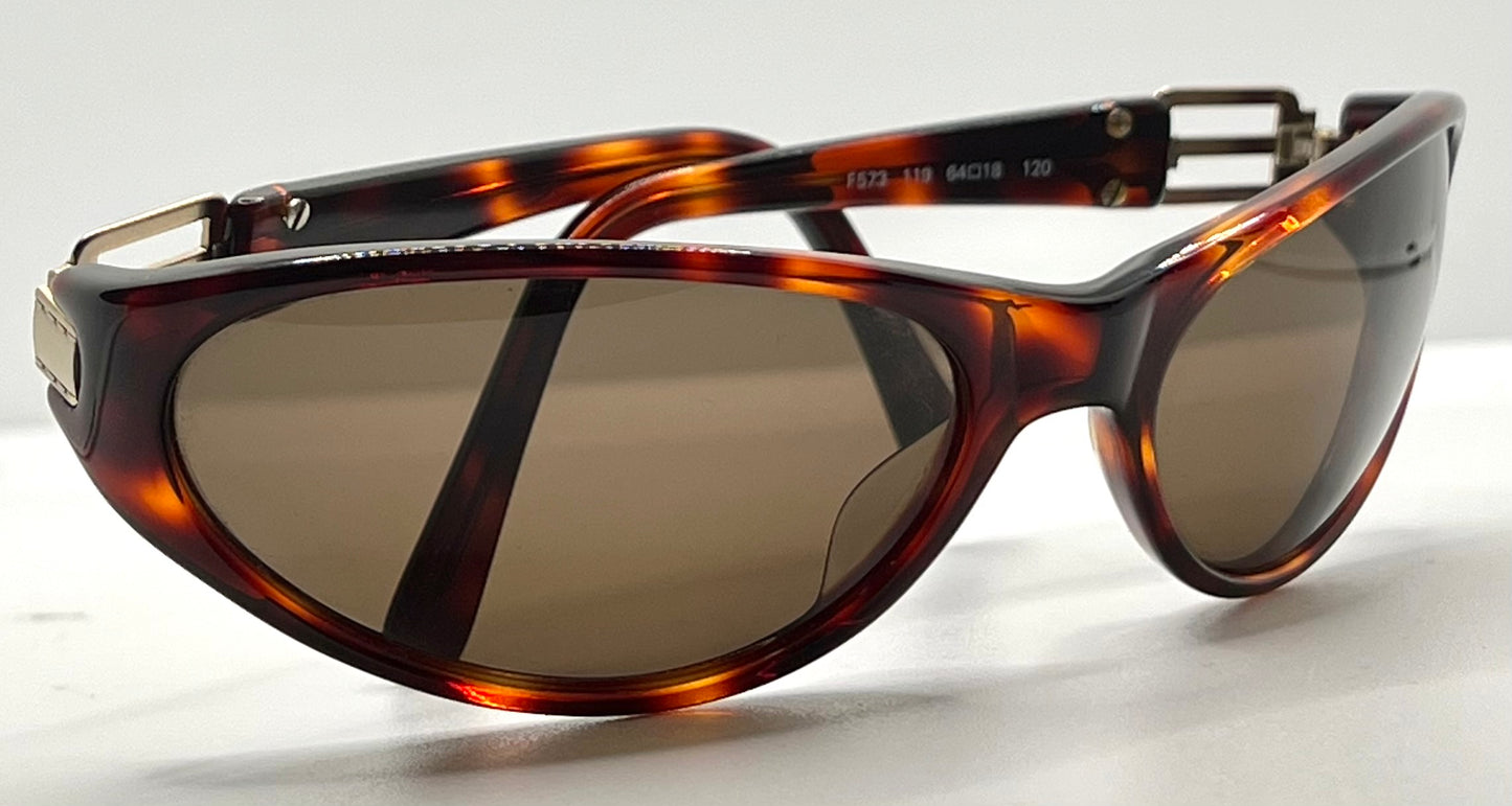 Fendi Fendissime F573 Wraparound Sunglasses-Vintage Deadstock-Unworn-Italy