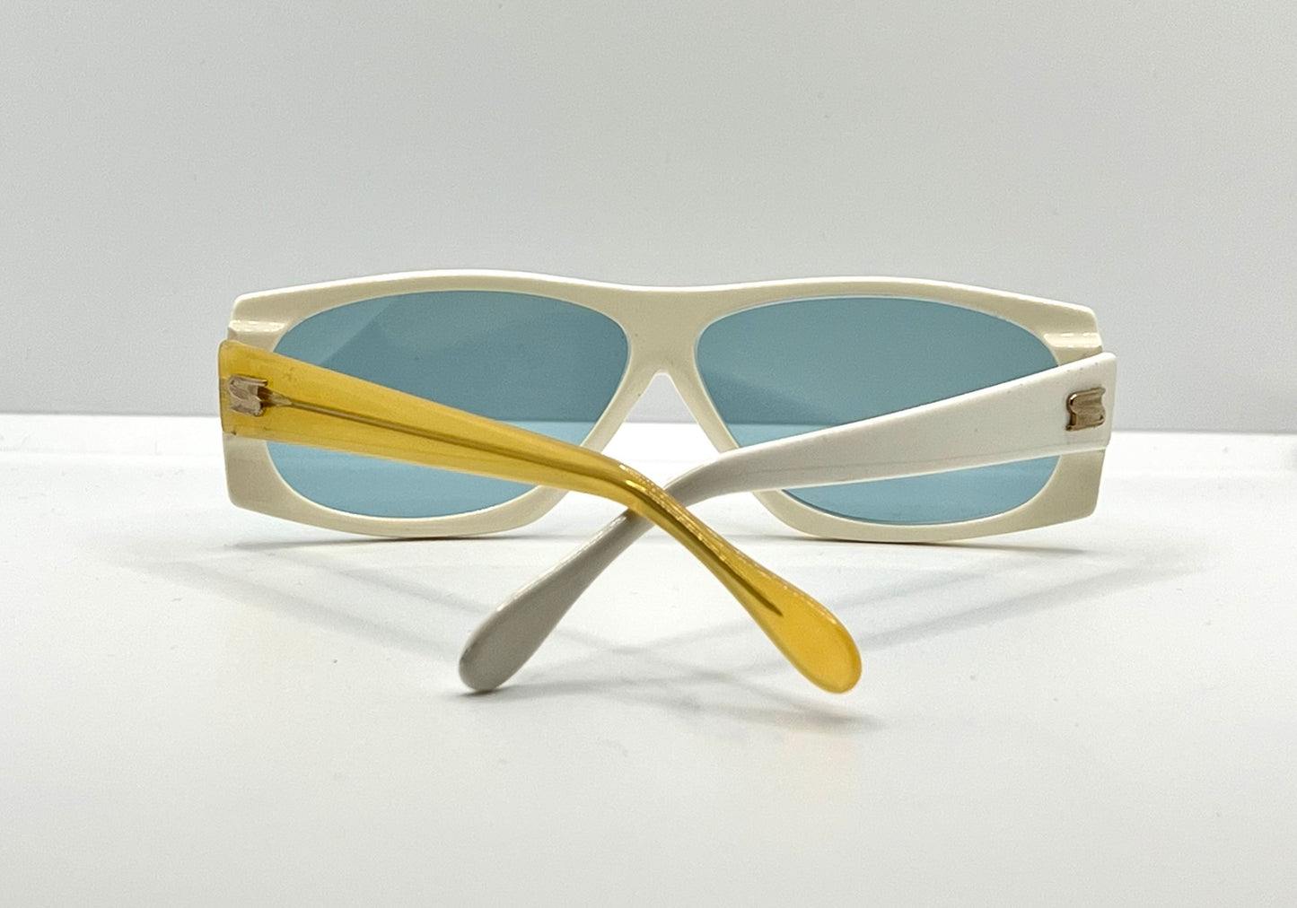 Vintage Silhouette M3038/20 Two-Tone Sunglasses Austria Custom Blue Lenses 135mm