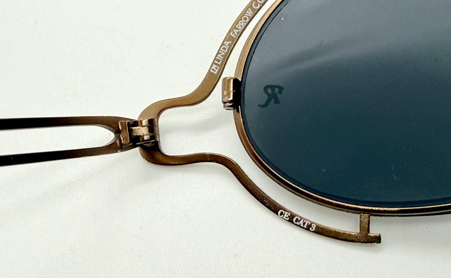 Raf Simons × Linda Farrow RAF13-C1 Bronze Sunglasses – Rare Collaboration