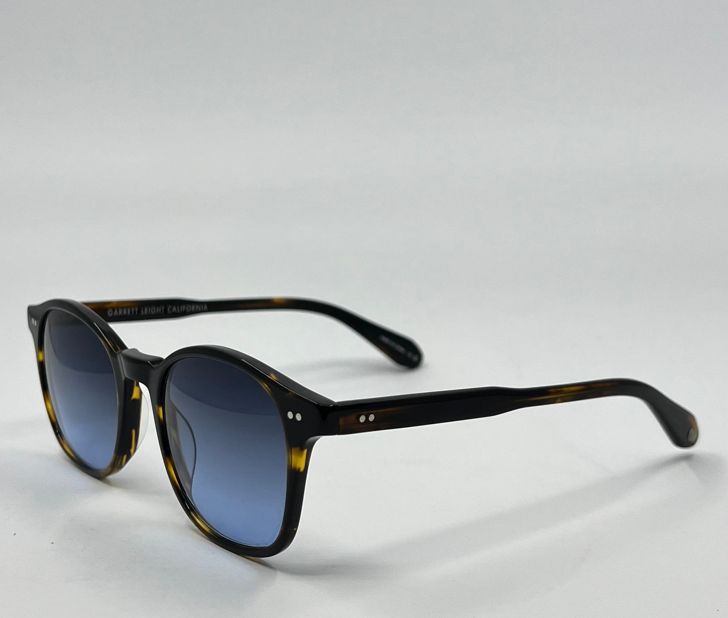 Garrett Leight California Riley COFT Sunglasses w/New Gradient Tinted Custom Lenses-Full Kit