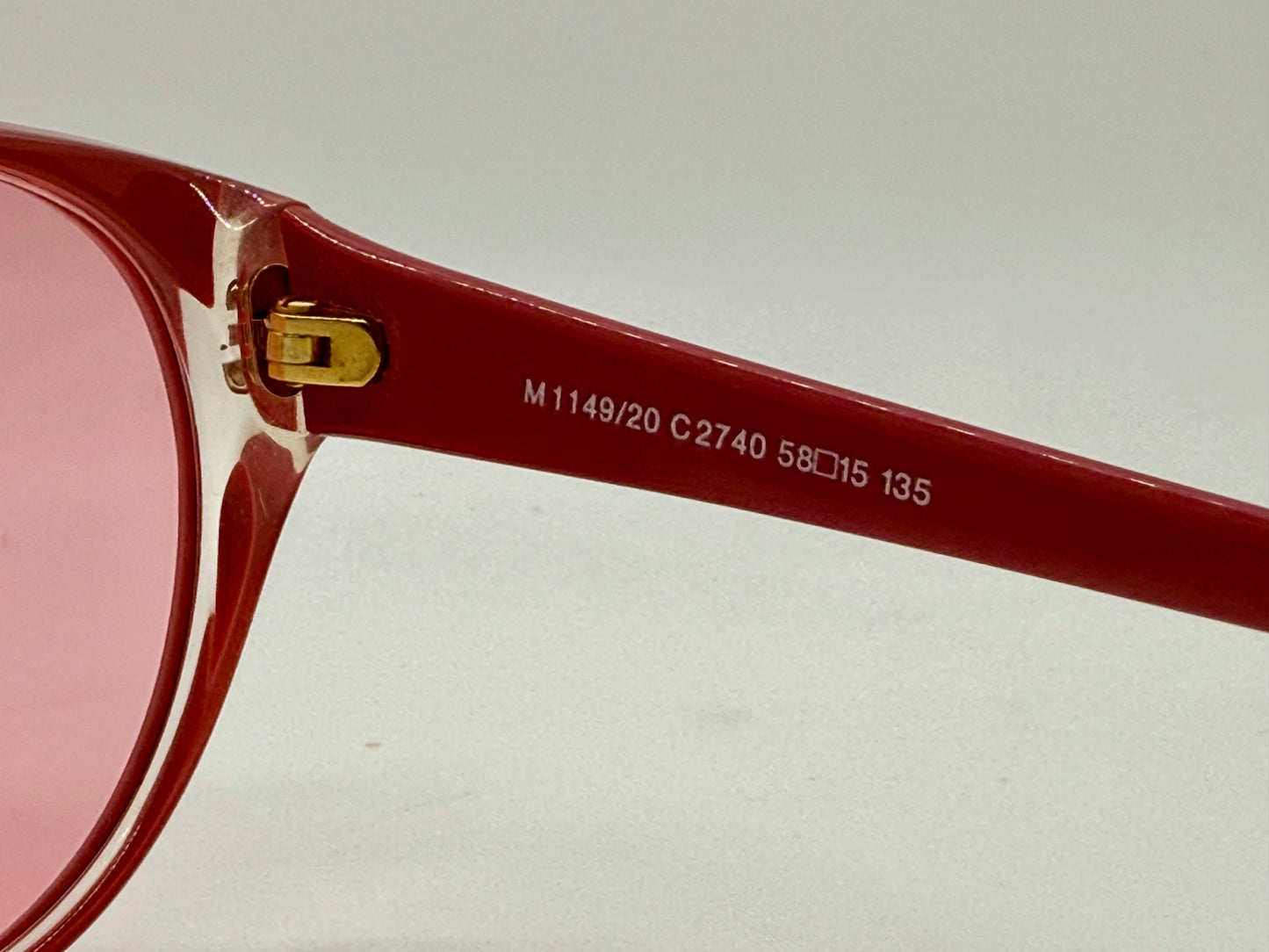 Silhouette M1149/20 C2740 Vintage Cat Eye Sunglasses w/New Pink Custom Lenses-58mm-Austria