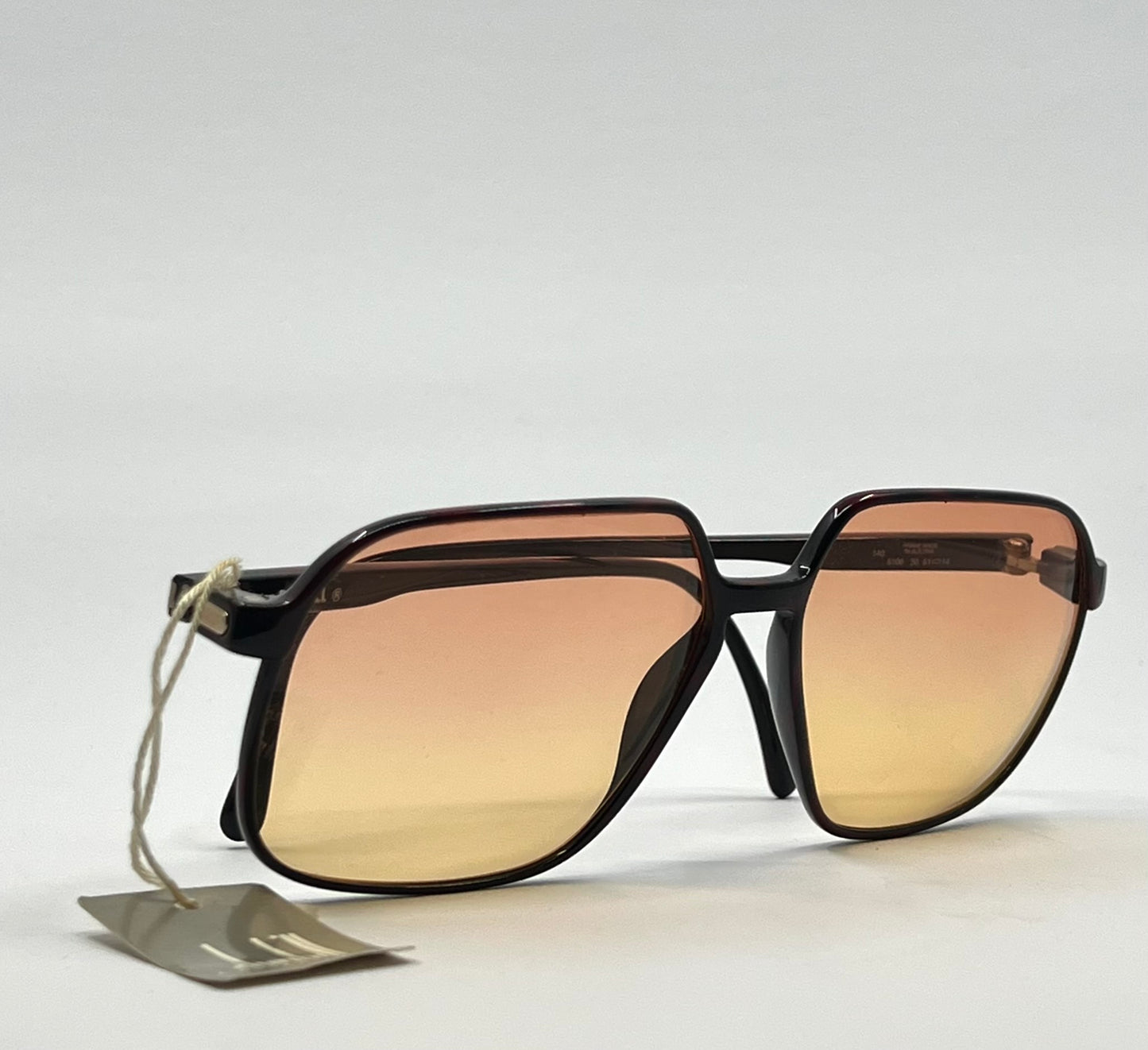 Dunhill 6106 Carbon Fibre Vintage Sunglasses Vintage w/New, Custom Lens + Original Cylindrical Case
