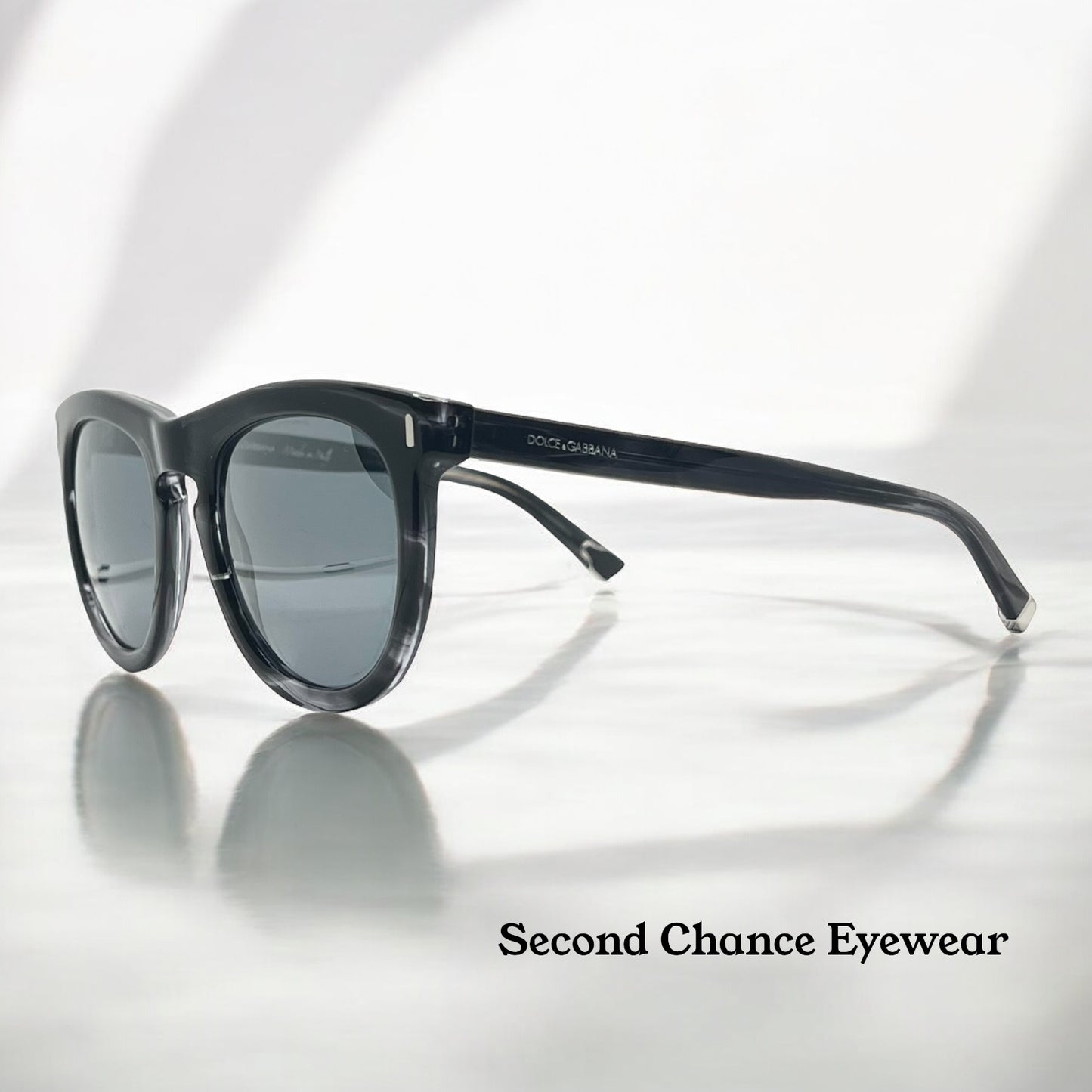 Dolce & Gabbana DG4281 2924/6G Smoke Grey Sunglasses Silver Mirror Lens Full Kit Italy