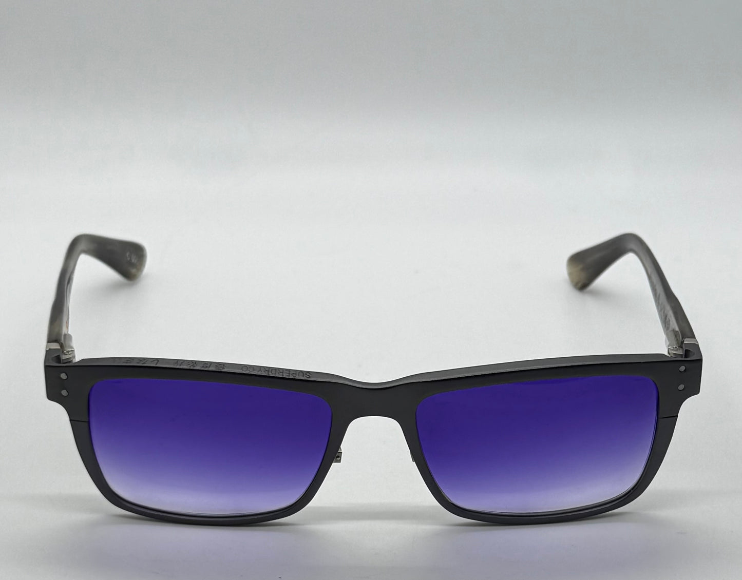 SUPERDRY x FOUNDRY JAPAN COLLAB w/New Purple Gradient Custom Lenses-SPRING HINGES-Unworn