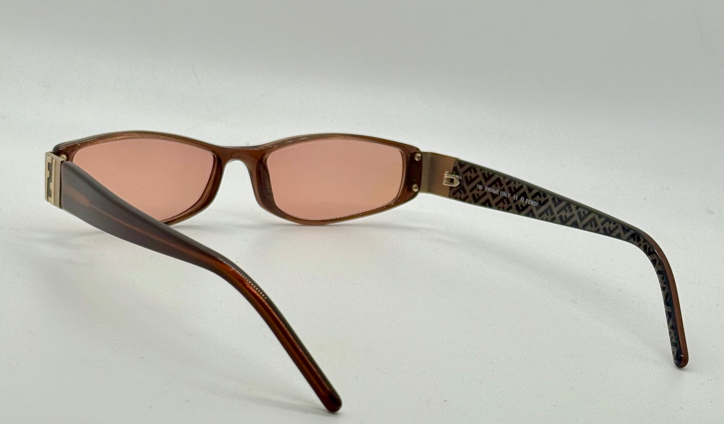 Fendi F645 238 Vintage Sunglasses–FF Monogram Arms-Deadstock/Unworn Italy