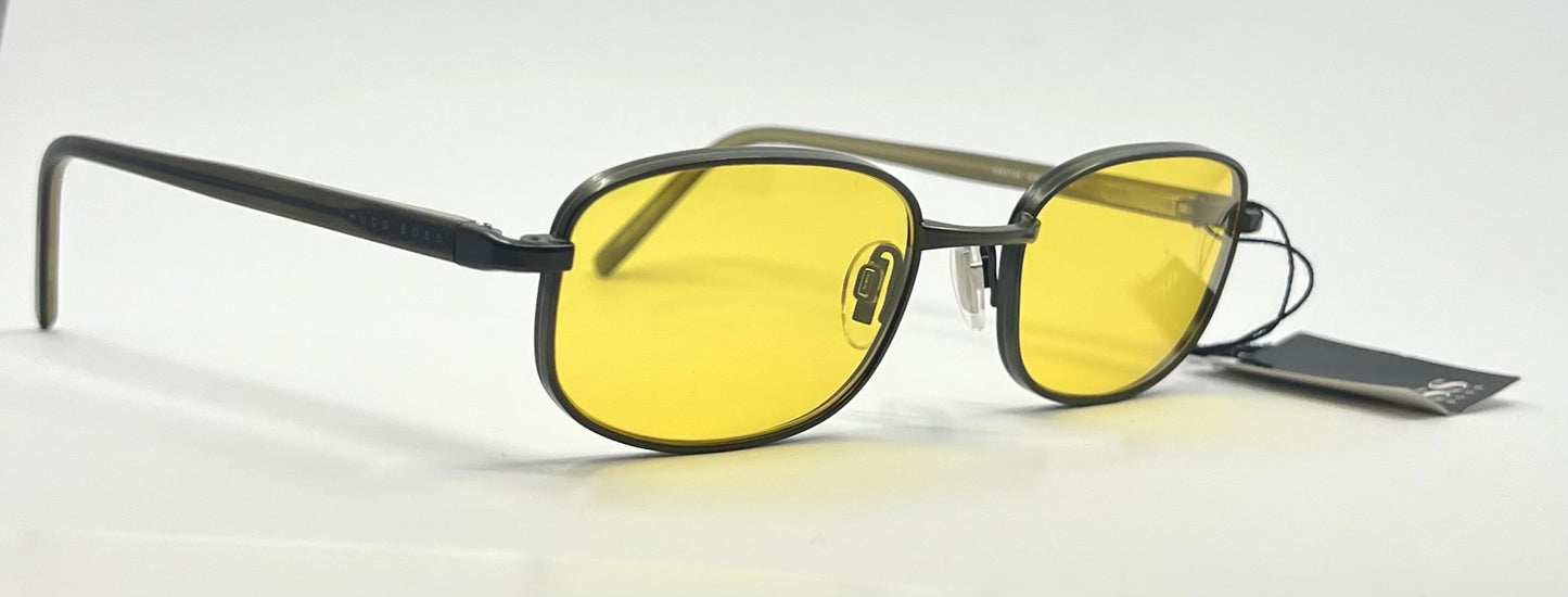 Hugo Boss HB5736 GN Y2K Y2K Vintage Sunglasses – Original Yellow Lenses-Deadstock/Unworn
