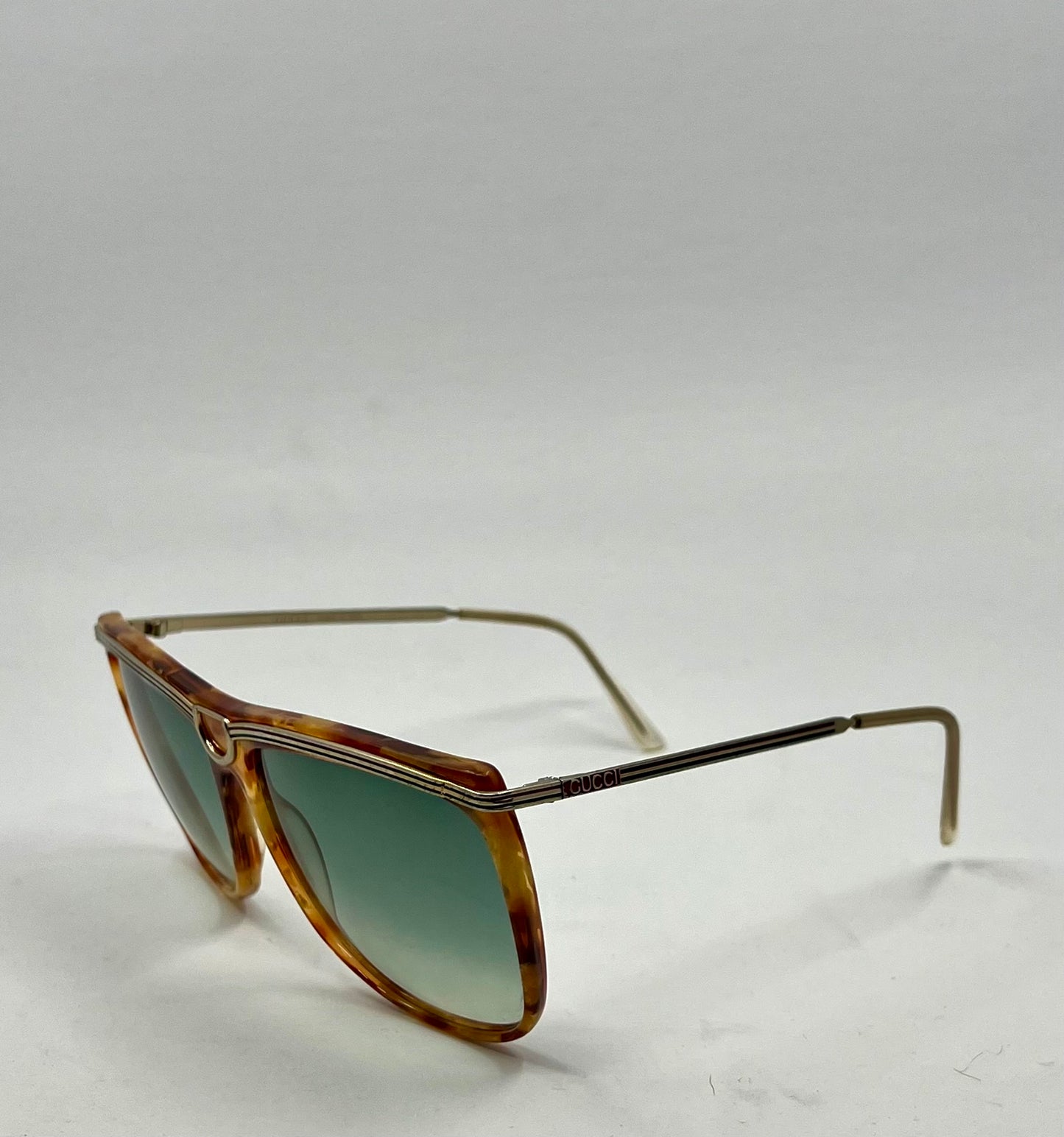 Gucci GG 2307/S Vintage Sunglasses w/New Gradient Aquamarine Tinted Custom Lenses
