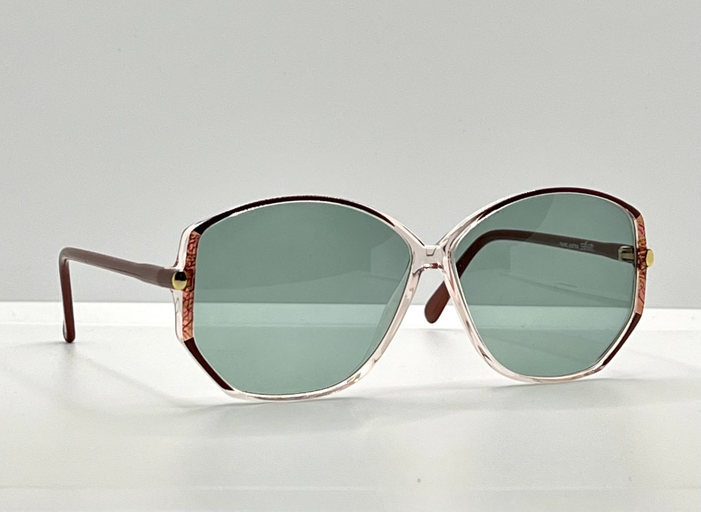Silhouette SPX M1793 Vintage Sunglasses w/New, Custom Aquamarine Lenses-Deadstock-Austria