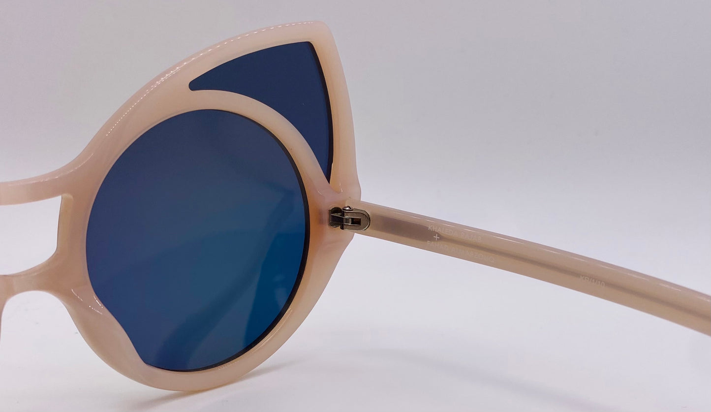 Linda Farrow Gallery x Khaleda Rajab & Fahad Almarzquq KR/1/10 Cat-Eye Sunglasses – CAT 3 Lenses, Made in Japan