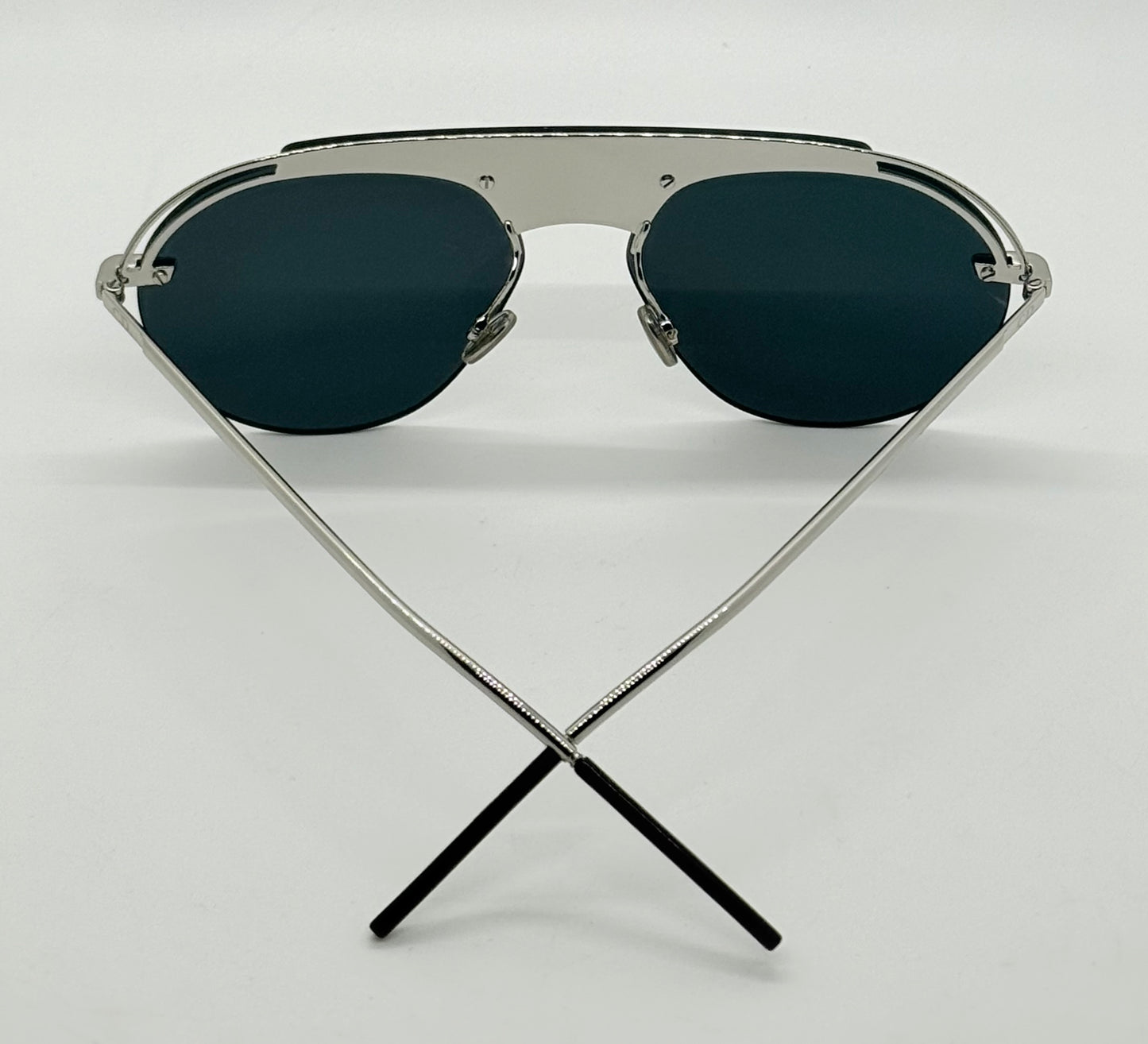 Dior CSA2K Dio(r)evolution Sunglasses Black/Nickel Grey-Full Kit-New/Unworn