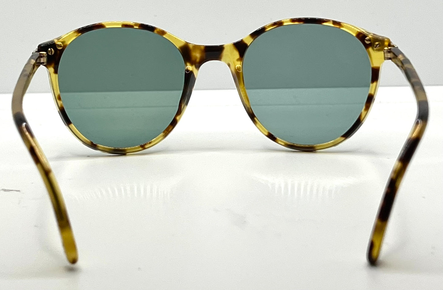 Yves Saint Laurent 5024 Tortoise Vintage Sunglasses w/New Solid Green Custom Lenses-Italy