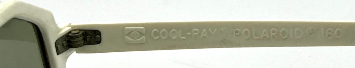 Vintage Bonjour Cool-Ray® Polaroid® 160 Octagonal Sunglasses – White/Woodgrain – Preloved