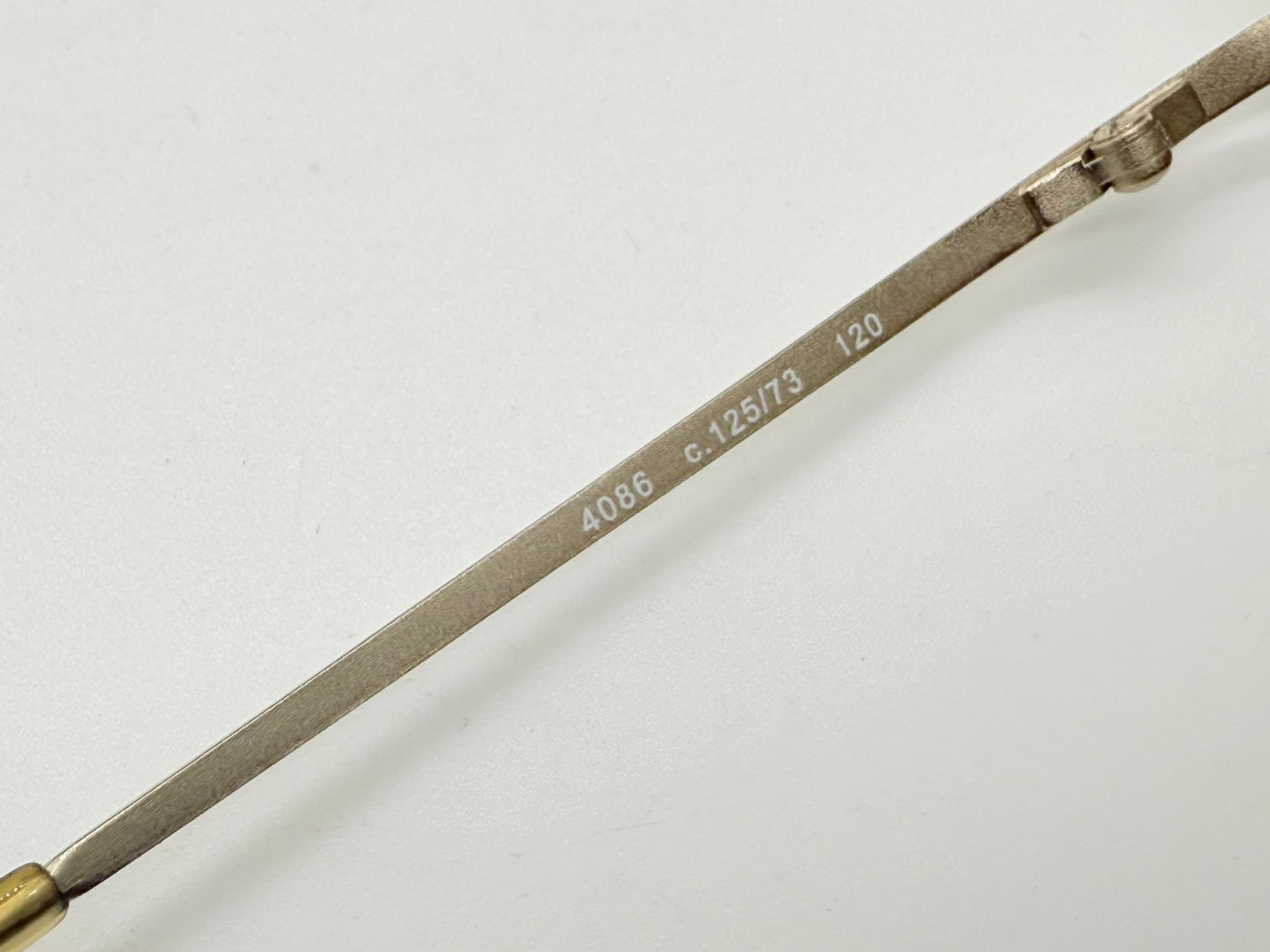 CHANEL 4086 C.125/73 Silver Shield Rimless Sunglasses – Vintage Deadstock – Made in Italy