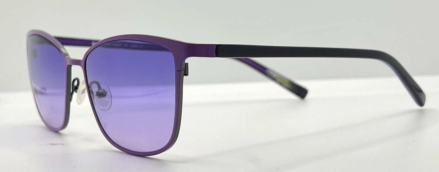 Kung Fu Eyes Sophia 159 Purple Titanium Sunglasses w/New, Custom Gradient Lenses