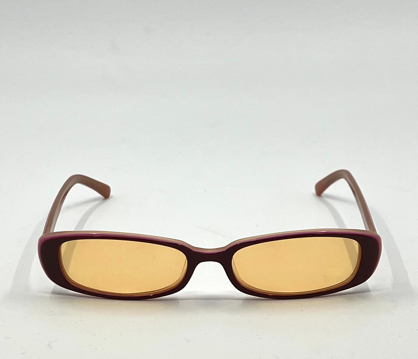 Versus by Versace VR8029 469 Vintage Sunglasses w/New Solid Amber Custom Tinted Lenses-Deadstock