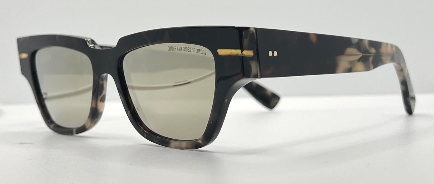 Cutler and Gross M1349 C03 Handmade Sunglasses-Tortoise-54mm-New/Full Kit
