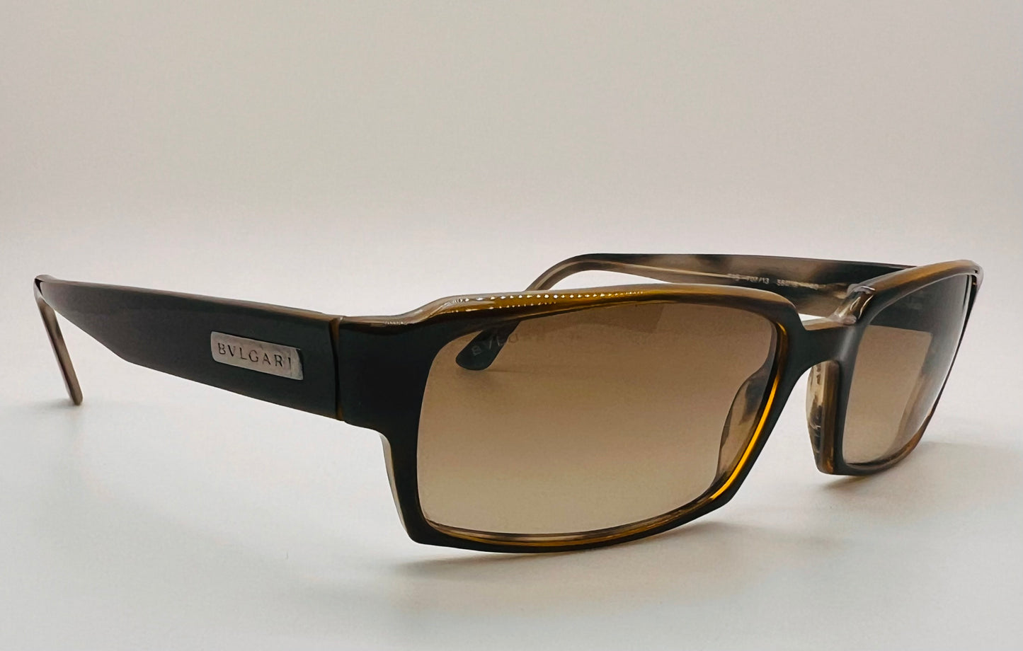 Bvlgari BV715 707/13 Sunglasses – Black Frame with Brown Gradient Lenses