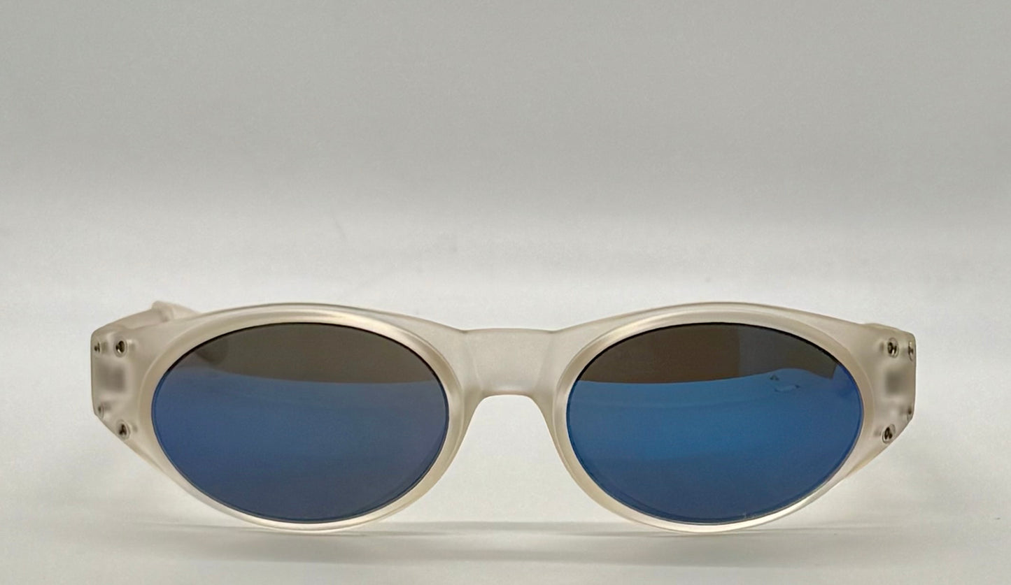 Fila Sf 8504 Col. 881-Frosted Oval Sunglasses-Vintage|Deadstock-France