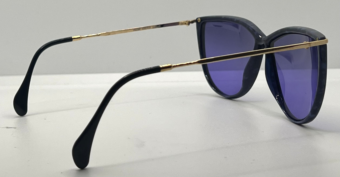 Silhouette M 1703 SPX Cat Eye Vintage Sunglasses w/New Solid Purple Custom Lenses-58mm-Austria