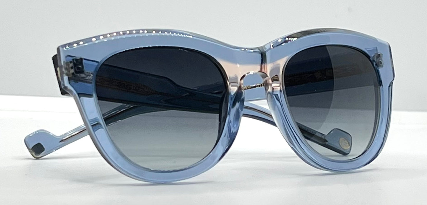 Entourage of 7 Sycamore-Ice Blue 51-24-142 Grey Gradient Sunglasses-New/Unworn
