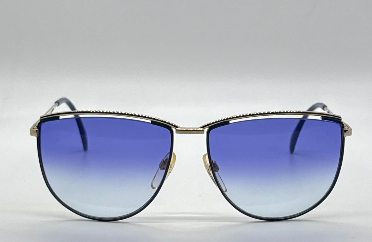 Silhouette V6050 M6078 Vintage Sunglasses w/New Blue Gradient Custom Lenses–59mm-Austria