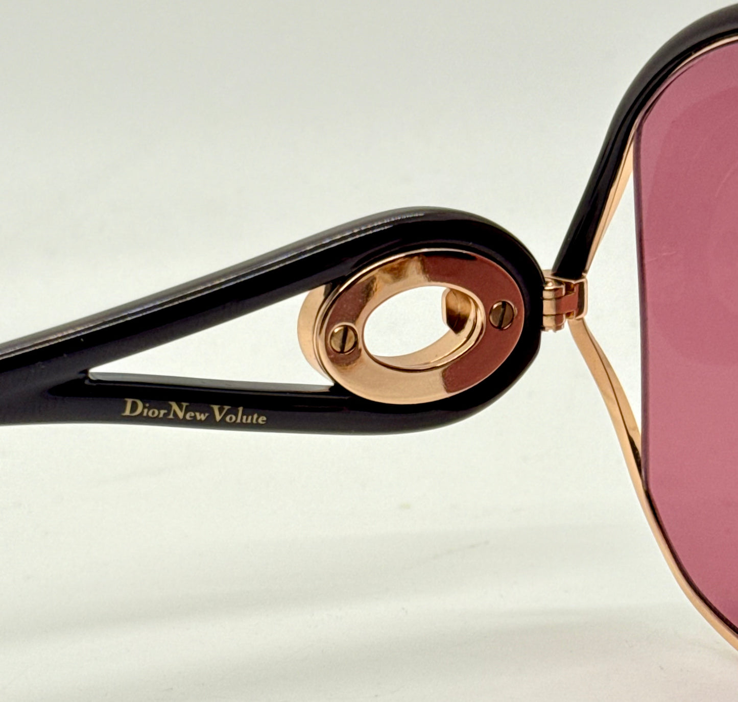 Christian Dior New Volute 58EVC Vintage Sunglasses-Rose Lenses-Full Kit-NOS/Unworn-57mm