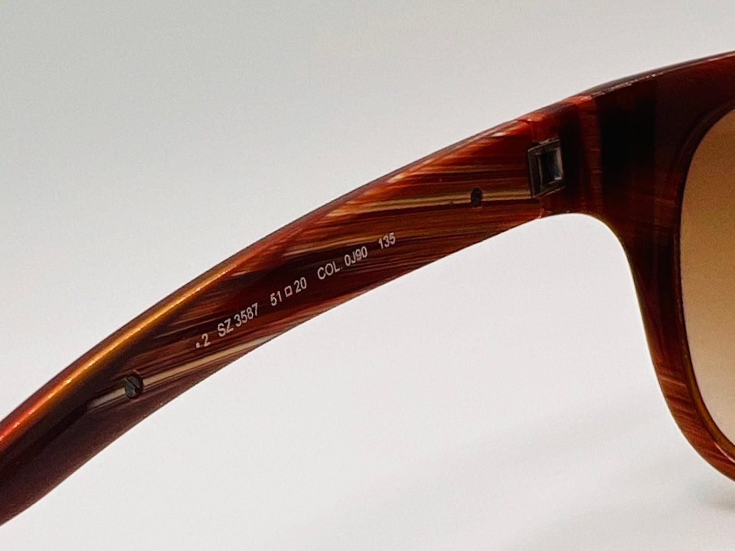 Vintage Ermenegildo Zegna Sz 3587 Havana Gradient Sunglasses – Nos