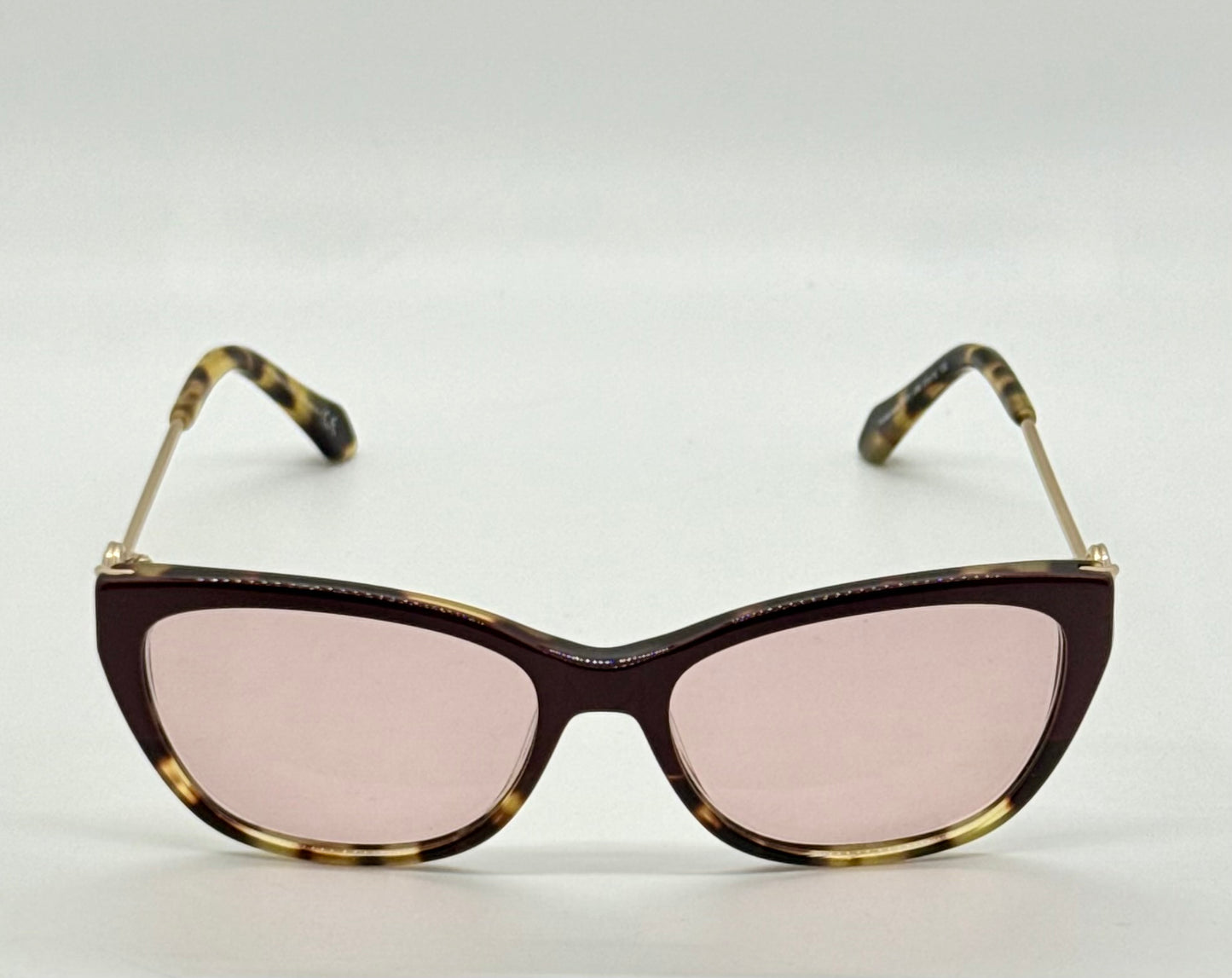 Roberto Cavalli Focanapo 5051 Vintage Cat Eye Sunglasses w/New Soft Pink Custom Lenses-Italy 51mm