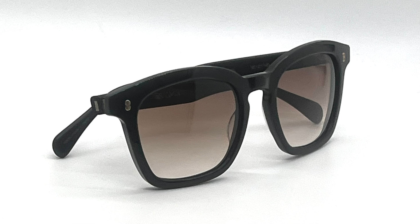 Benjamin “James” Matte Black Sunglasses | Made in Japan | Custom Gradient Lenses | Full Kit |