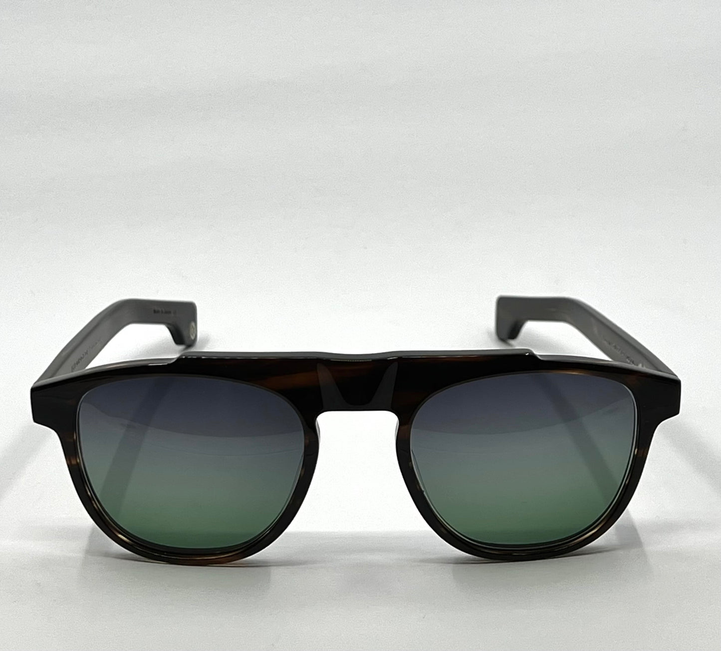 Entourage of 7 Fegan Sunglasses w/New Grey/Green Custom Gradient Lenses-New/Unworn-Full Kit-handmade in Japan