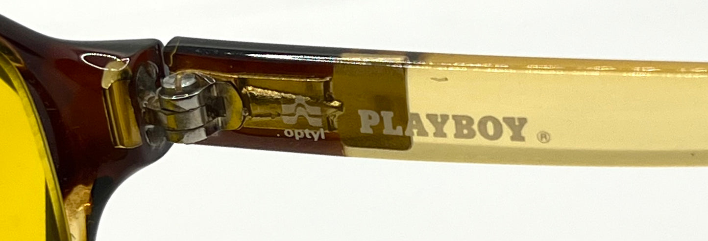 Playboy 4548 10 Vintage Sunglasses w/New Yellow Day/Night Custom Tinted Lenses-Unworn-54mm