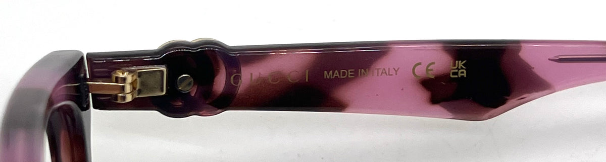 Gucci GG1537OK 004 Pink Havana Optical Frames No Lenses Full Kit Made in Italy