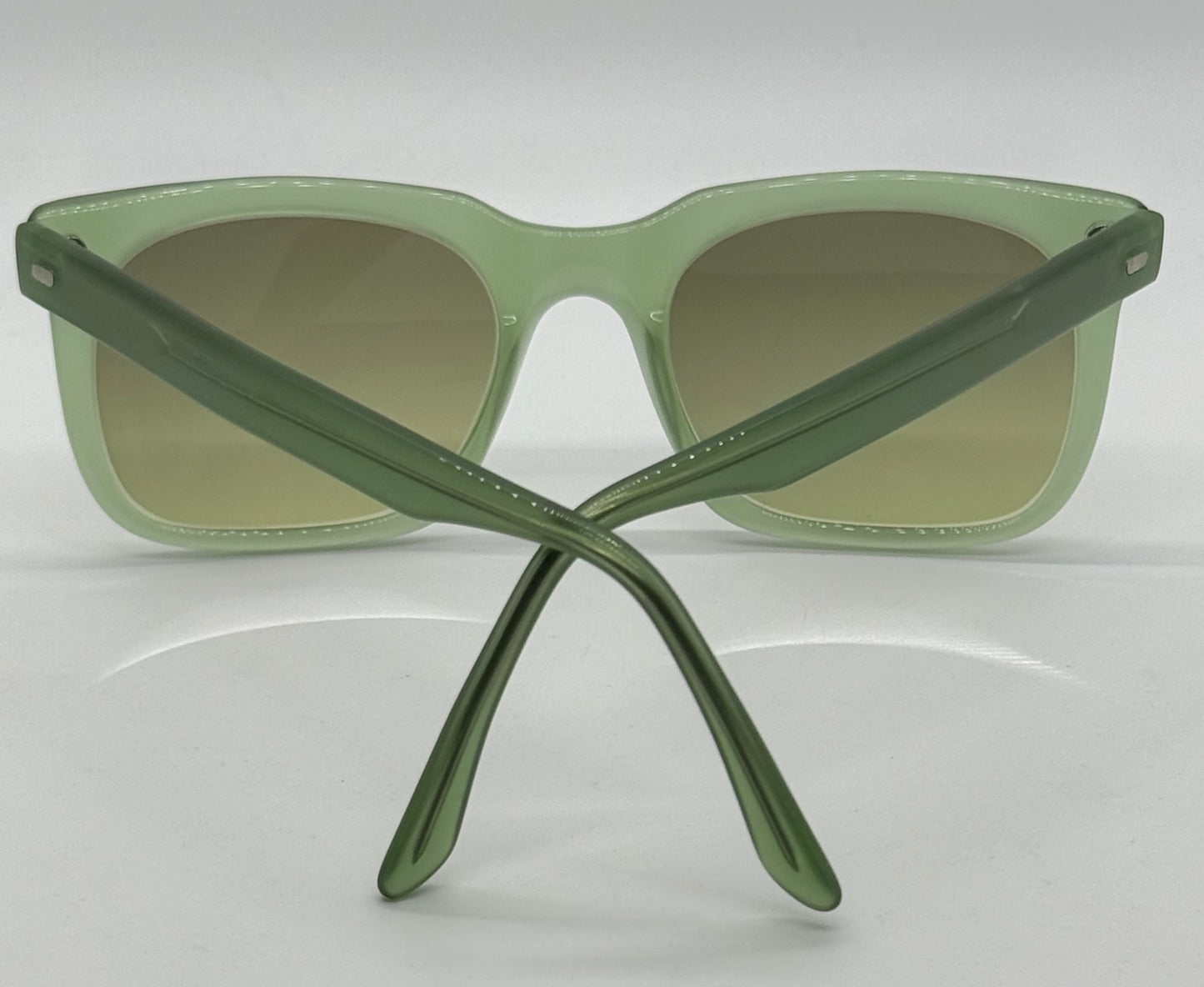 Cutler and Gross M:0974 Green Vintage Sunglasses w/New Olive–Citrus Gradient Custom Lenses-50mm