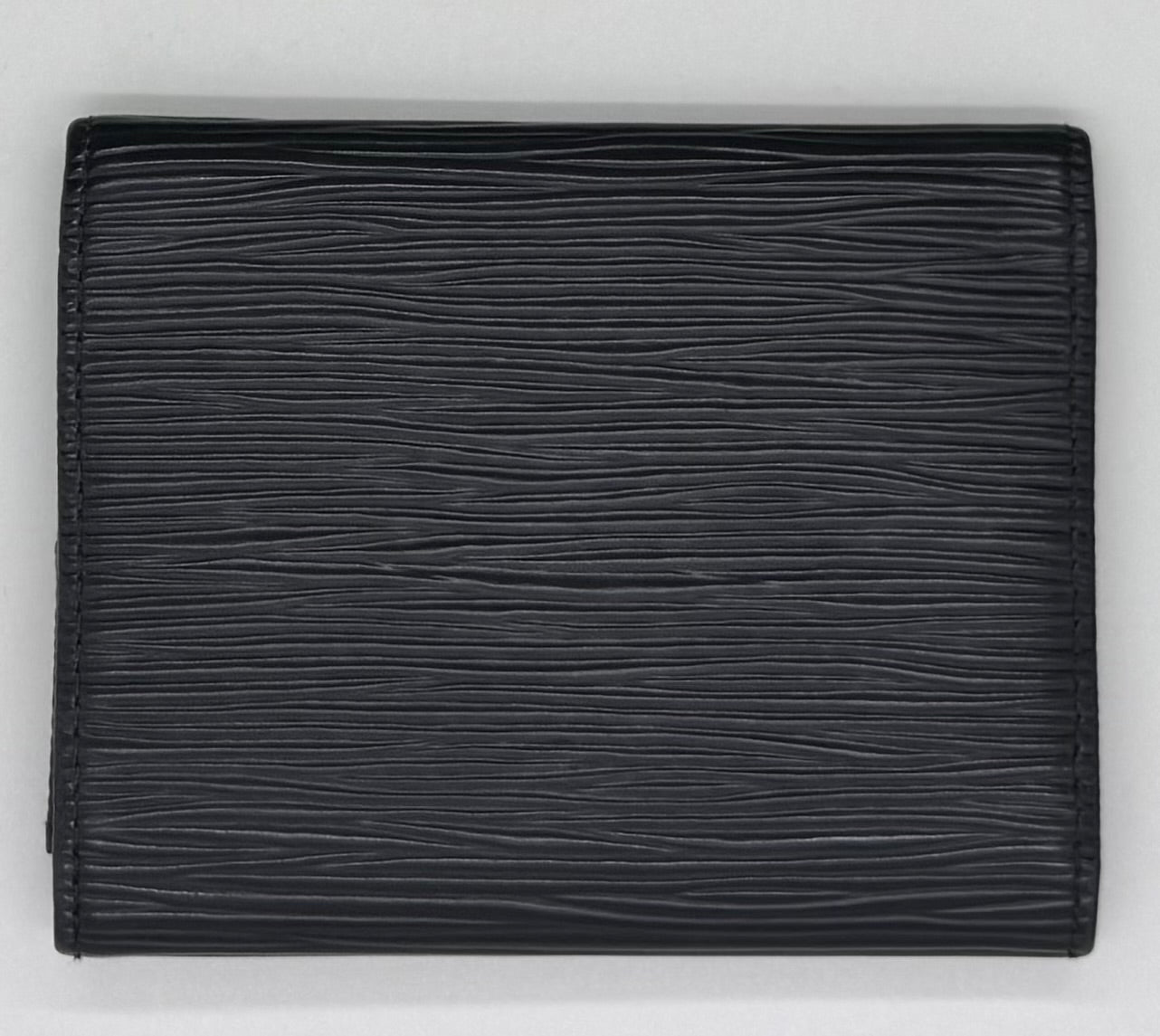 Louis Vuitton VINTAGE Epi Leather Compact Wallet Black-Authentic