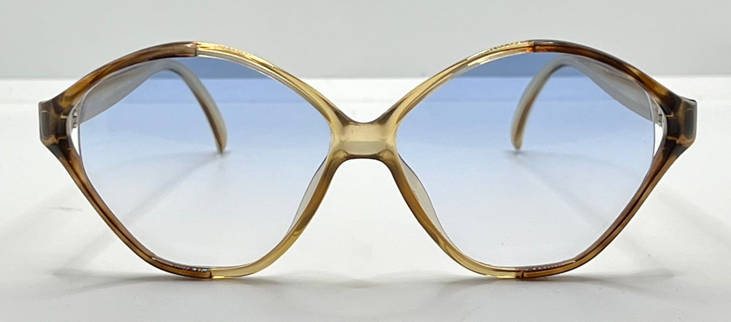 Playboy 4548 80 Vintage Sunglasses w/New Sky Blue Gradient Custom Day/Night Tinted Lenses-56mm