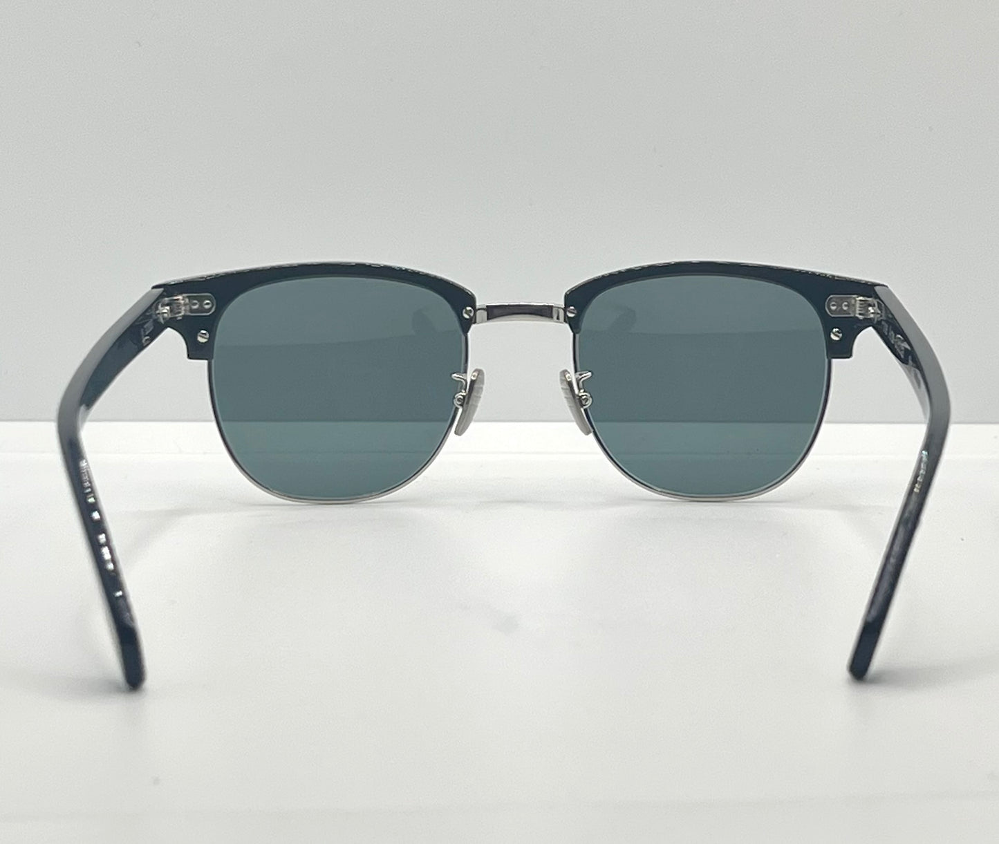 Vintage DEADSTOCK Fine Arts Optical Clubmaster Sunglasses – San Francisco – Custom Solid Grey Lenses