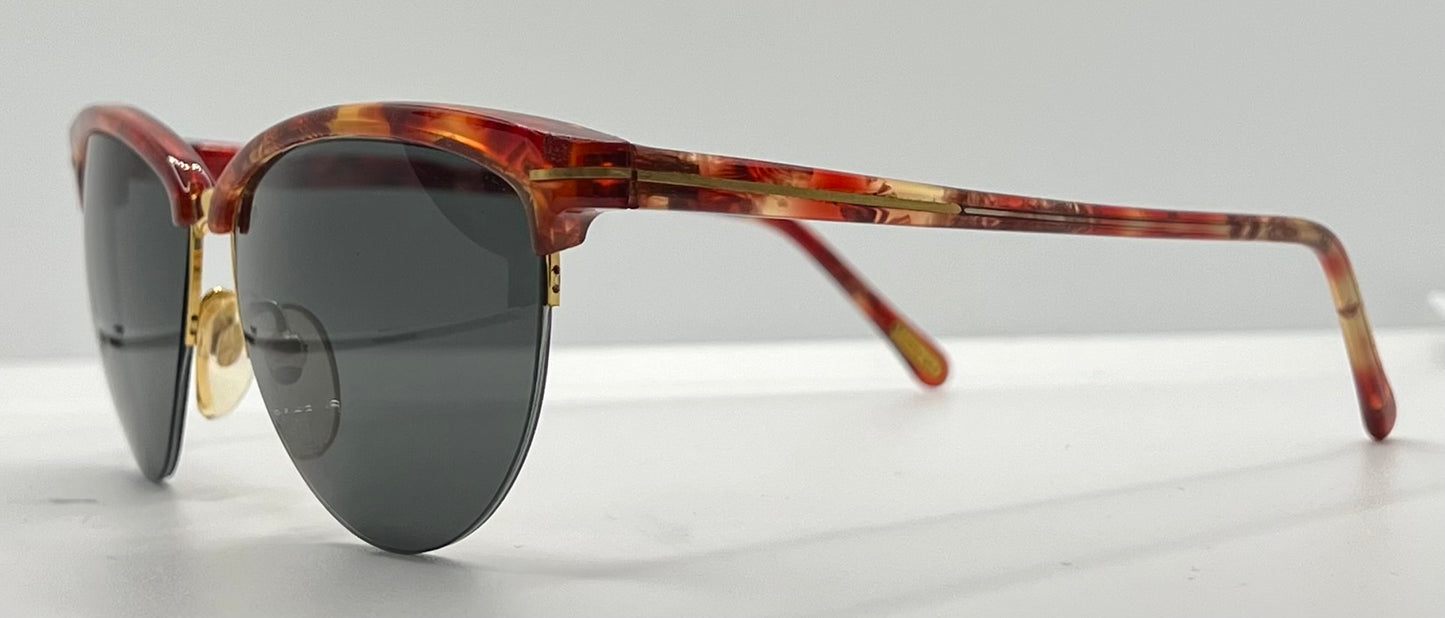 Versace 312/S Red Tortoise Vintage Sunglasses w/New Custom Lenses-52mm-Italy-Unworn