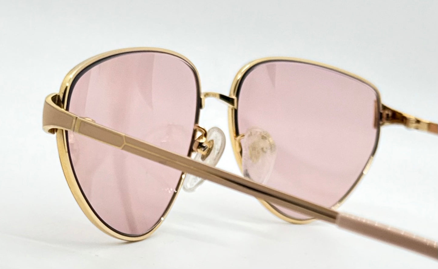 Tura MOD-204 PCH Vintage Sunglasses w/New Solid Pink Custom Lenses-Japan