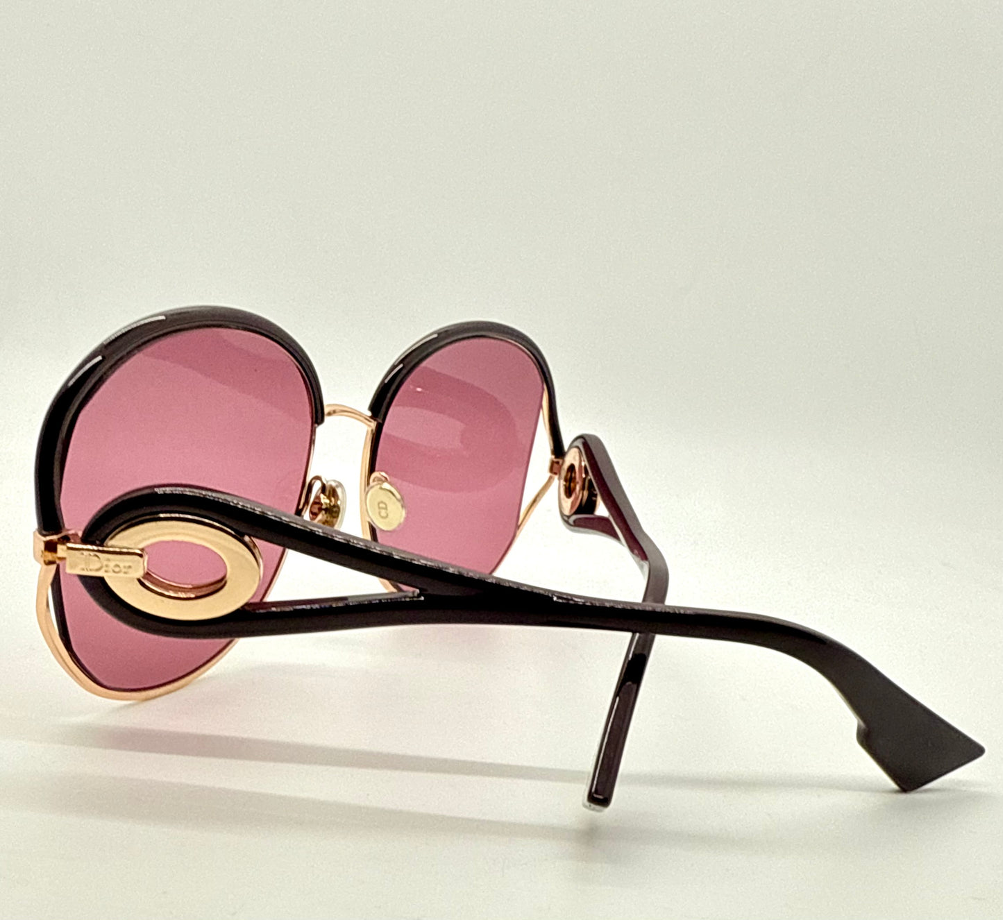 Christian Dior New Volute 58EVC Vintage Sunglasses-Rose Lenses-Full Kit-NOS/Unworn-57mm