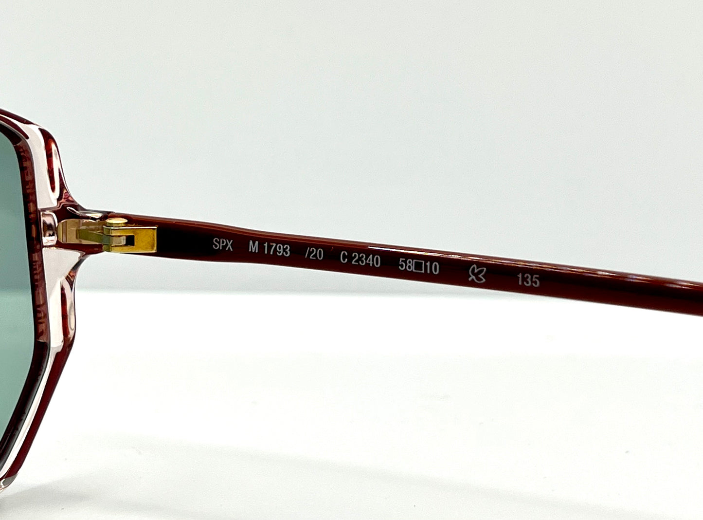 Silhouette SPX M1793 Vintage Sunglasses w/New, Custom Aquamarine Lenses-Deadstock-Austria