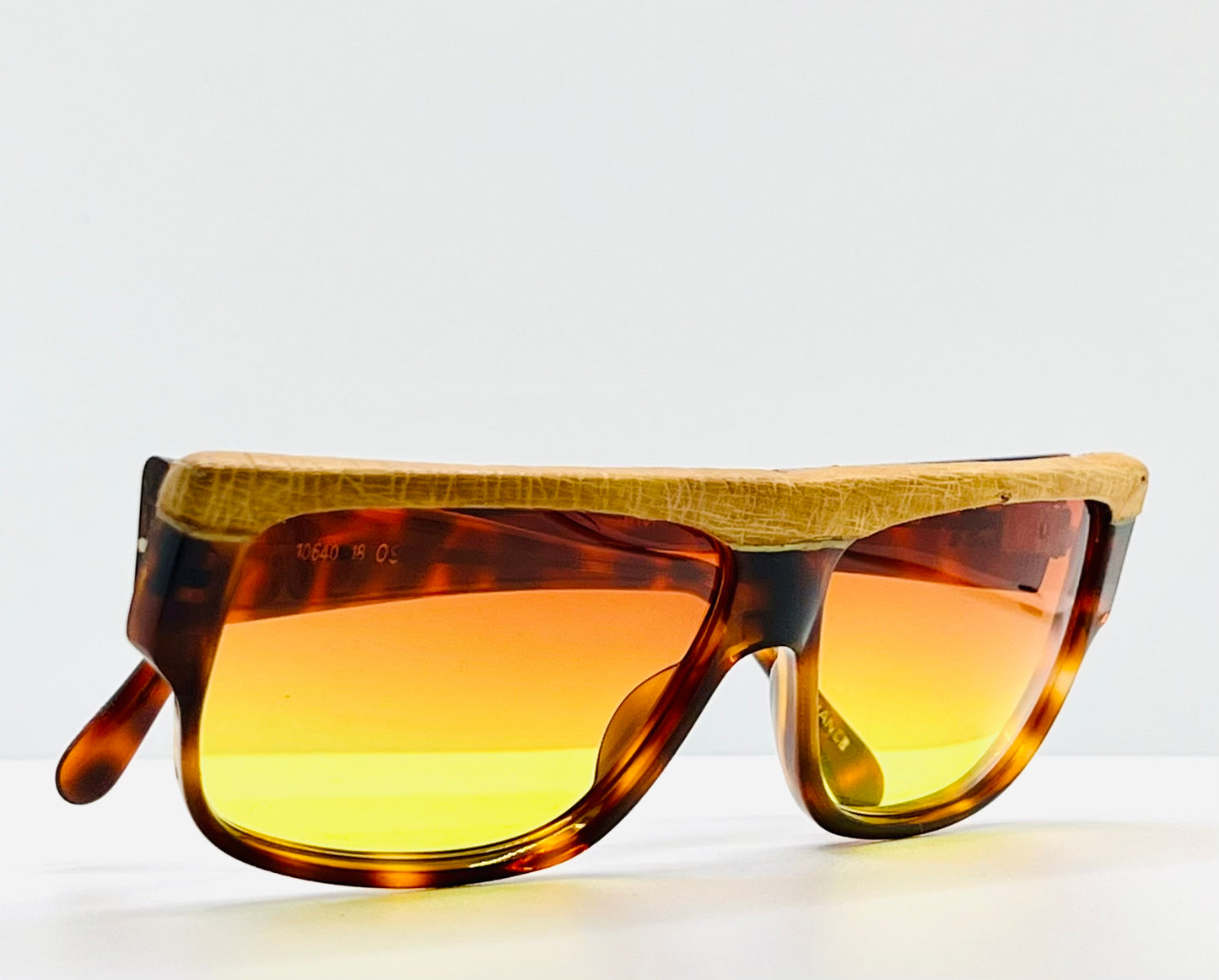 Vintage Emmanuelle Khanh 10640 Python Sunglasses – Sunburst Edition 1 of 1