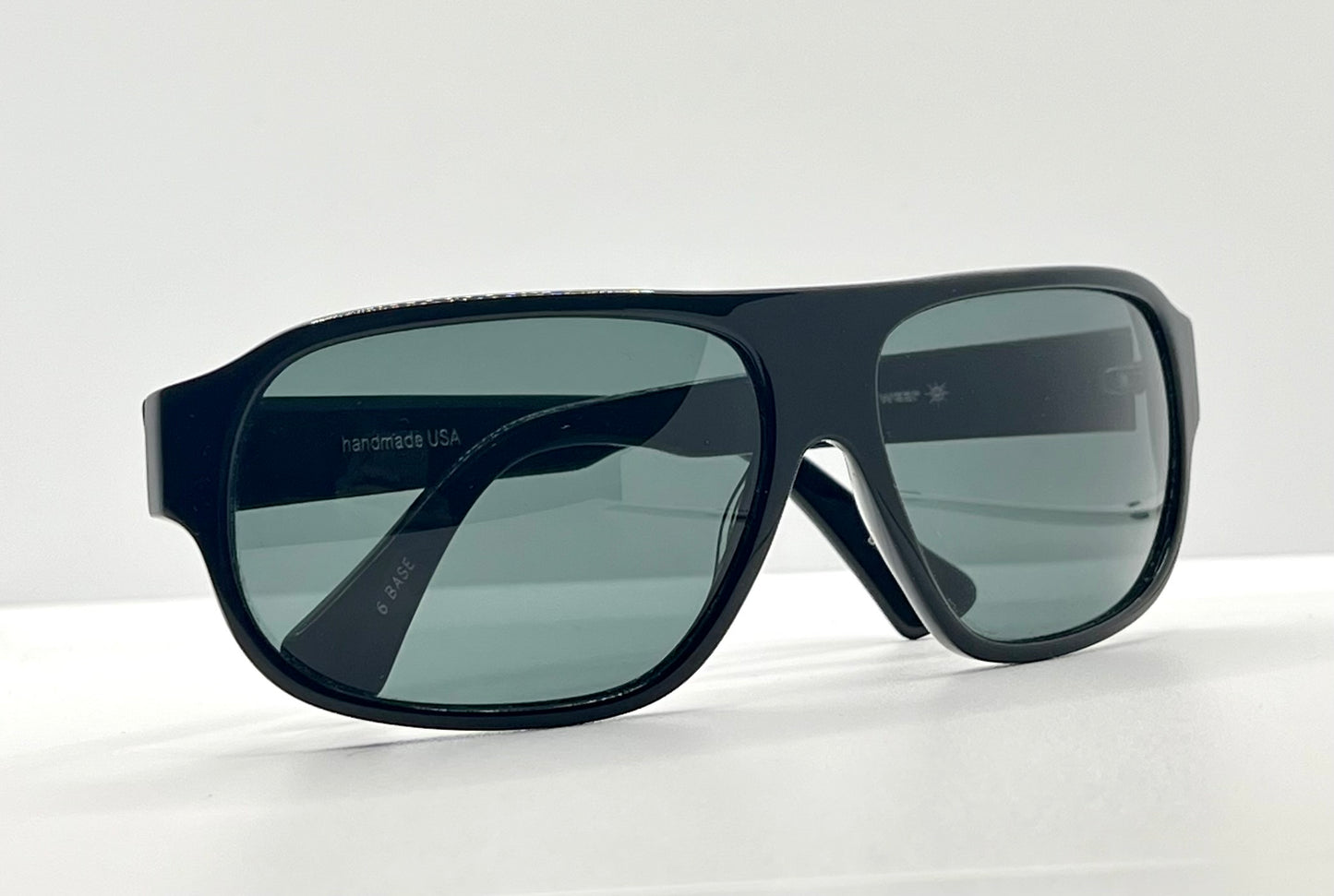 Deadstock Kala Eyewear “6 Base- USA Made Green Lenses-Black Frame