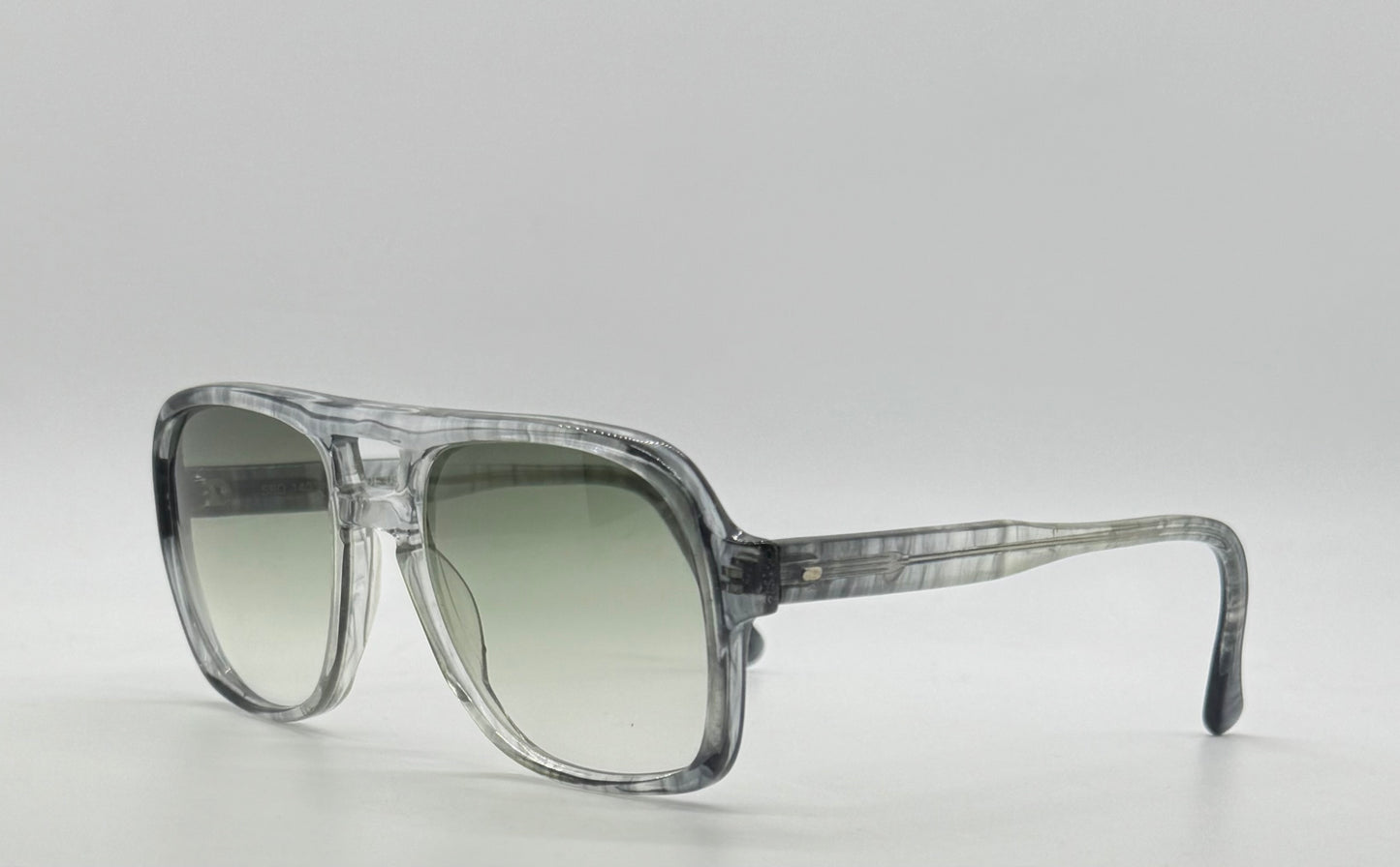 SRO 140 Handmade USA Vintage Sunglasses w/ New, Custom Gradient Aquamarine Lenses